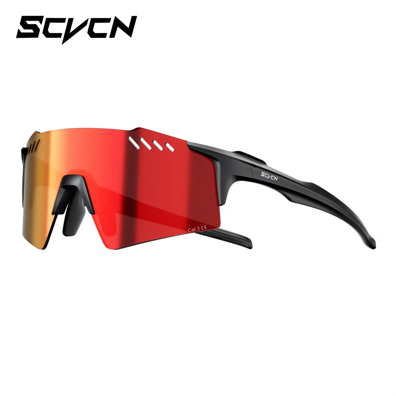 Lentes Visor Rojo Deportivo
