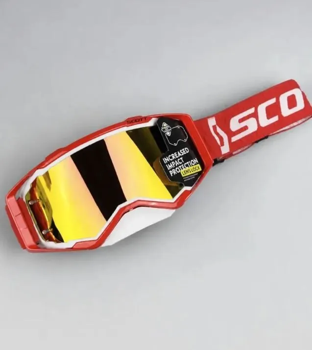Goggles Scott Visor Dorado / Rojo